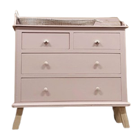 Vintage Prachtige Commode / Ladekast Zachtroze “roos”