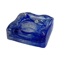 Kristalunie Maastricht - Ashtray - Including Original Label And Box - Unused, Vintage - Dutch Gla