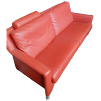 Leolux Paian Design Bank 2,5 Zits Rood Leder