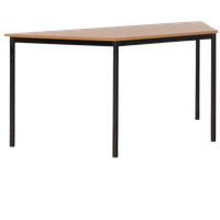 Vepa Kantinetafel, Beuken, Zwart Onderstel, 160 X 75 Cm, Vast Hoogte