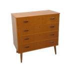 Teak Ladekast Met Schuine Poten Uit Zweden thumbnail 1