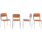 Italian Mid-century Modern Set Of 4 Chairs From 1960’s thumbnail 1
