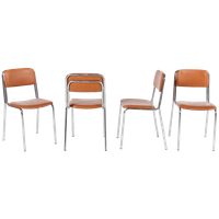 Italian Mid-century Modern Set Of 4 Chairs From 1960’s