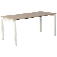 Solidesk Bureau , Bladkleur Naar Keuze , 160 X 80 Cm , Hoogte Instelbaar Onderstel