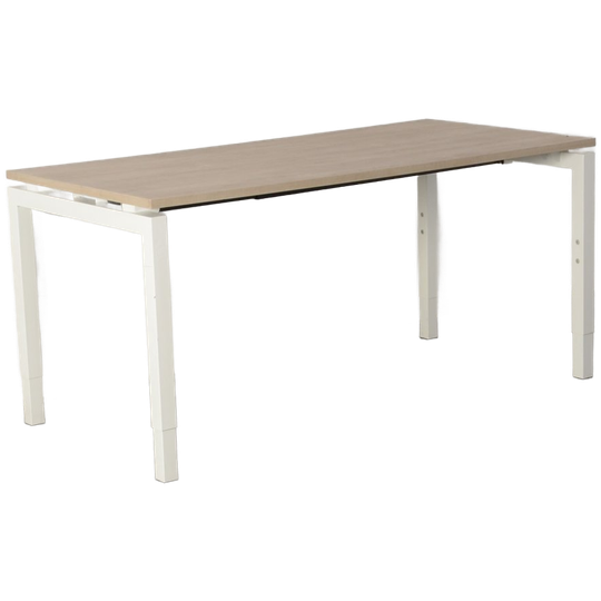 Solidesk Bureau , Bladkleur Naar Keuze , 160 X 80 Cm , Hoogte Instelbaar Onderstel 1
