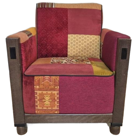 Jantine Ranzijn - Fauteuil - Rooker 03 - Patchwork - Stof 1