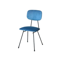 Kembo Eettafelstoel Wh Gispen Vintage Eetkamerstoel Blauw