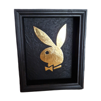 Playboy Bunny 23ct Goud Verguld In Frame "bunny Love"