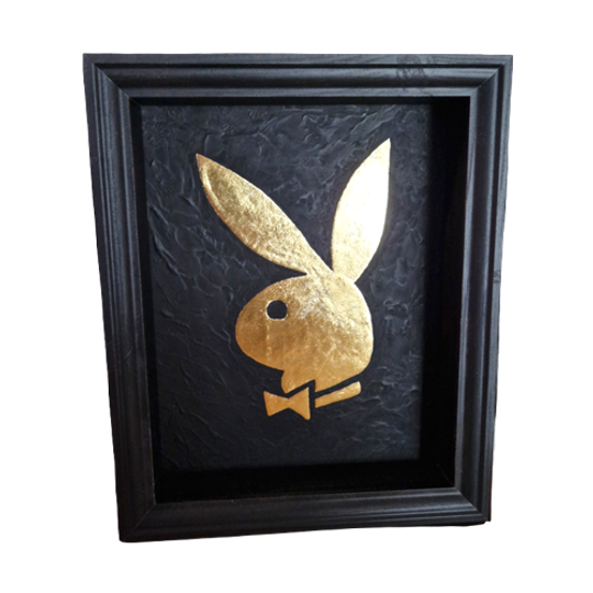 Playboy Bunny 23ct Goud Verguld In Frame "bunny Love" 1