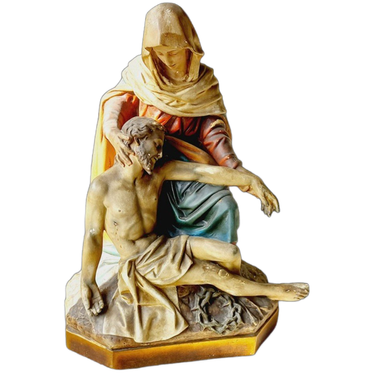 Groot Pieta Beeld Van Ch. Proost Sartini Antwerpen. 1