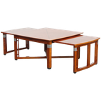 In Goede Staat Verkerende Art Deco Schuitema Design Salontafel Met Uitschuifbare Delen thumbnail 1