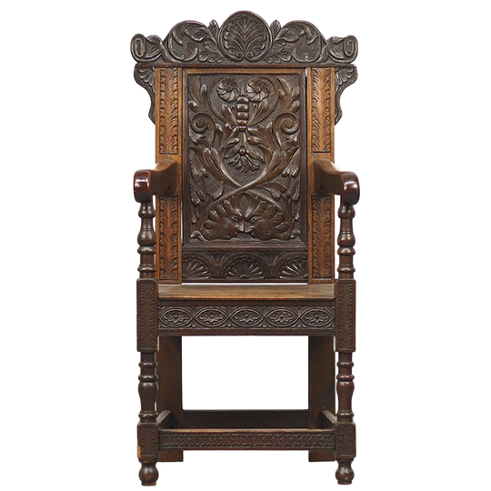 Antieke Engelse Wainscott Chair 1