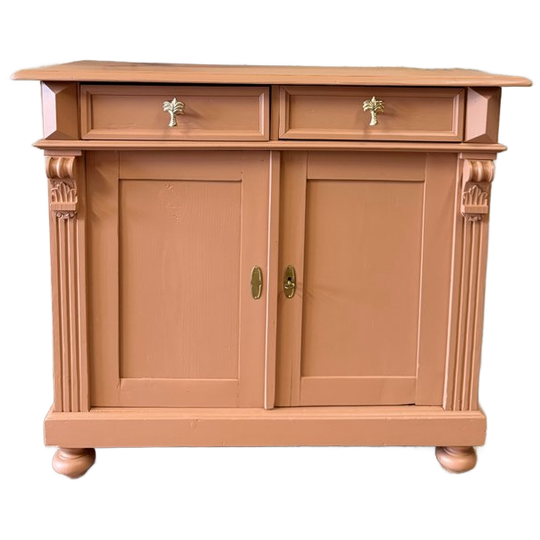 Vintage Dressoir In Terracotta Kleur 1