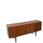 Teak Fineer Dressoir Met Lades Uit Zweden thumbnail 1