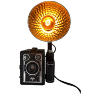 Box Camera Met Design Flitslamp