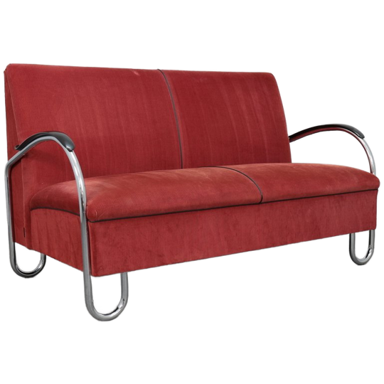 Bauhaus Sofa, Model 444 By W.h. Gispen For Dutch Originals, Netherlands, 1990s 1