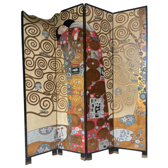 Gustav Klimt Vintage Kamerscherm / Roomdivider 1