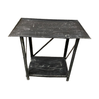 Vintage Brocante Metalen Sidetable / Tuintafel