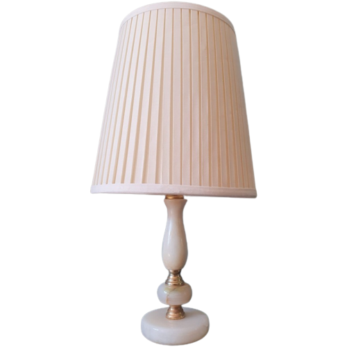 Vintage Marmeren Tafellamp Met E27 Fitting