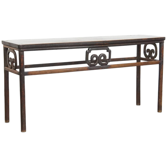 Antieke Chinese Side Table/ Altaar Tafel Uit Begin 1900 Met Een Zeldzame Single Piece Top 1