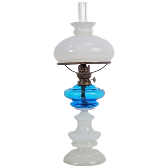 Vintage Kosmos Brenner Olielamp Glas Koper Design 1930 1