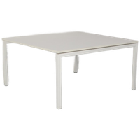 Solidesk Vergadertafel, Wit Blad, 140 X 140 Cm, Vaste Hoogte Onderstel