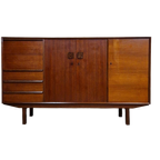 Vintage Kast Highboard Hilker Wandkast Dressoir Bar Bureau thumbnail 1
