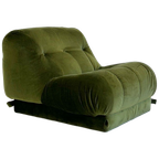 Donkergroen Nuvolone Lounge Fauteuil Door Rino Maturi Voor Mimo Padova thumbnail 1
