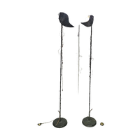 Rare Floor Lamps With Little Stones In Copper Wire / Labeled Sap
