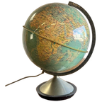 Vintage Globe / Aardbol Met Verlichting Gdp 1965 thumbnail 1