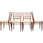Set Van 4 Vintage Eetkamerstoelen Pastoe St 09 thumbnail 1