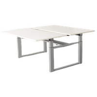 Sedus Benchwerkplek, Wit Blad, 160 X 80 Cm (2X), Hoogte Instelbaar Onderstel