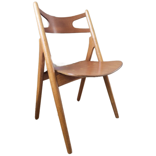 Drie Vintage Ch29 Sawbuck Stoelen Van Hans J. Wegner 1