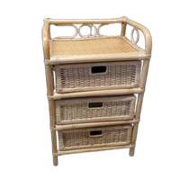 2210 Bohemian Rotan Rieten Beige Ladekast