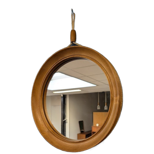 Vintage Ronde Spiegel, Jaren 60 1
