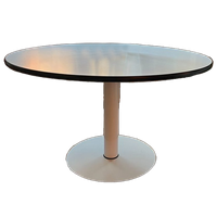 Ronde Eettafel – Wit Met Zwarte Rand (design Look)