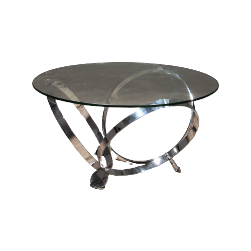 Mid-Century Modern Glass Coffee Table By Knut Hesterberg