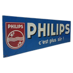 Philips Reclamebord 1 X 3 M, Jaren 60 thumbnail 1