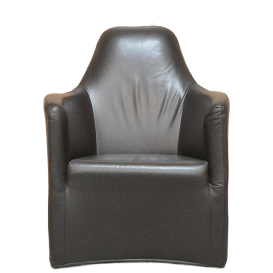 Bert Planatgie | Zganieuw Bruine Lerenz Lounge Designfauteuil 1