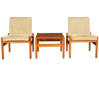 Deense Loungeset – Twee Fauteuils Met Tafeltje – Jaren 70 thumbnail 1