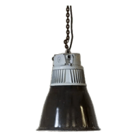 Zwart Emaille Fabriekslamp
