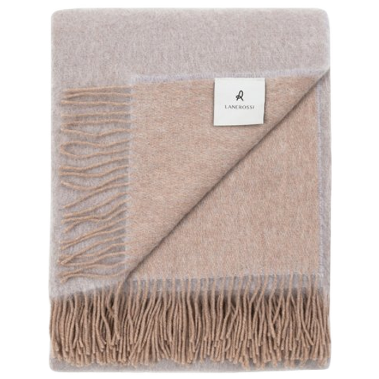 Lanerossi Rossi | Story Deken Mohair Maagdelijke Wol Grijs 1