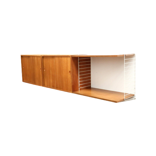 Vintage Wandsysteem / Wandmeubel / Dressoir Van Nisse Strinning Voor <<<brand>>>, Zweden 1950 1
