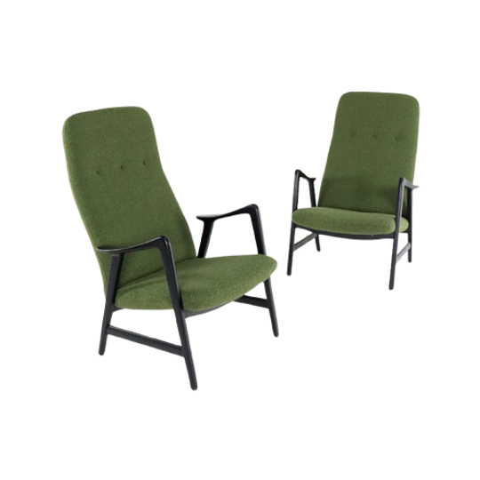 Alf Svensson Kontur Fritz Hanzen Fauteuil Stoel New Upholstery Vintage 1