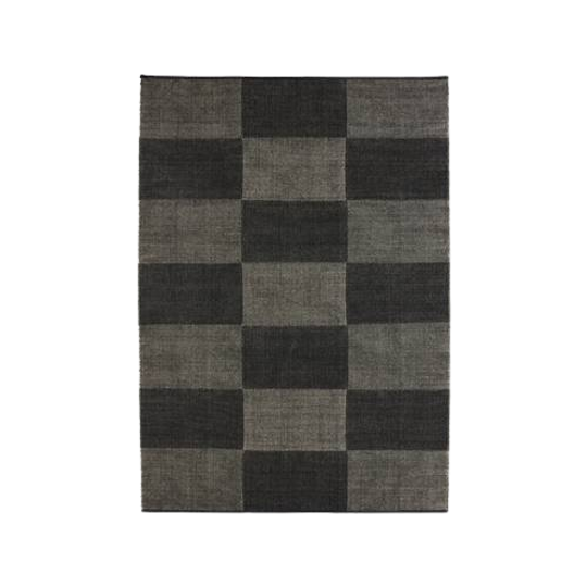 HAY Check Vloerkleed 200 X 300 Cm - Zwart - Tweedekans 1