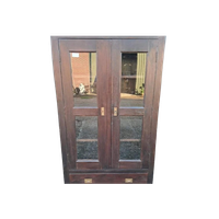 Koloniale Vitrinekast, Buffetkast Afm. 120x53cm En 196cm Hoo