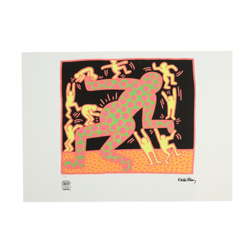 Offset Litho Naar Keith Haring 15/150 Pop Art Kunstdruk