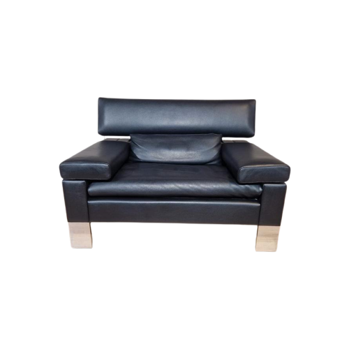 Jori Shiva 3961- Fauteuil - Zwart - Leder - Design