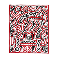 Keith Haring After (1958-1990),Fun Gallery Exibition, 1983,