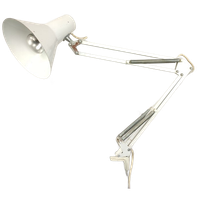Vintage Witte Scharnierlamp